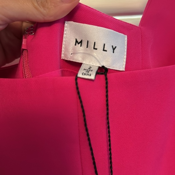 Milly Cady Rita Square Neck Midi Dress - Picture 3 of 4
